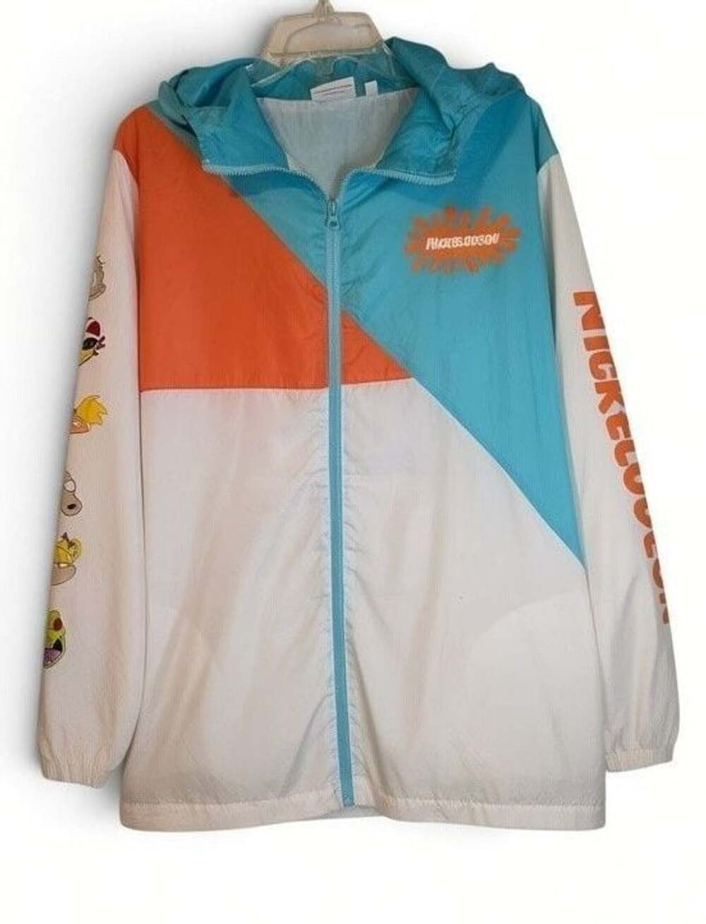 Nickelodeon 90s Cartoon Characters Windbreaker Jacket
